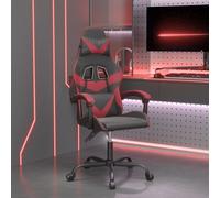 Chaise de Jeu Pivotante Noir et Vert Similicuir Fauteuil Siège Bureau vidaXL