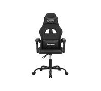 Chaise de jeu pivotante Noir Similicuir