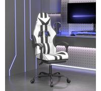 Chaise de Jeu Pivotante Repose-pied Noir Camouflage Similicuir Siège vidaXL