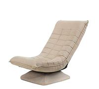Chaise de Jeu Pliable, Fauteuil inclinable pivotant à 360 degrés, 3 Positions Ajustable Dossier Inclinable Soutien Fauteuil Paresseux Design Chaise Moderne Siège en Lin,Expédié d'Allemagne:Kaki