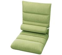 Chaise de Jeu Pliante, Dossier réglable à 5 Positions, Lin de 5,5 Pouces d'épaisseur et éponge en Coton Doux pour la Peau, Respirante, idéale pour Jouer, méditer, Dormir(Matcha,B)