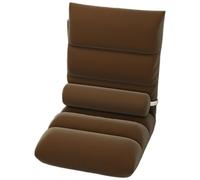 Chaise de Jeu Pliante, Dossier réglable à 5 Positions, Lin de 5,5 Pouces d'épaisseur et éponge en Coton Doux pour la Peau, Respirante, idéale pour Jouer, méditer, Dormir(Brown,B)