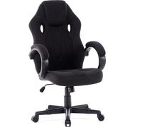Chaise de jeu SENSE7 Prism - Chaise ergonomique avec fonction de bascule FlowTech™, mousse HR, tissu HDF™, Gaslift, jusqu'à 120kg, noir