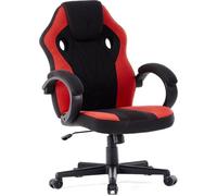 Chaise de Jeu - SENSE7 - Prism - Ergonomique - Fonction de Bascule - Noir-Rouge