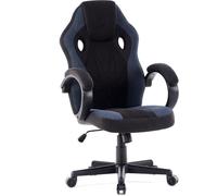 Chaise de Jeu - SENSE7 - Prism - Ergonomique - Noir-Bleu - Fonction de Bascule