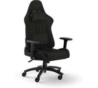 Chaise de jeu TC100 RELAXED - Tissu noir/noir CORSAIR Noir
