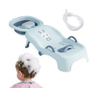 Chaise De Lavage Capillaire Enfant Siège Rince-Tête Inclinable Portable | Fauteuil De Shampoing Pliable Pour Lavage De Cheveux Pour Filles Garçons 0-10 Ans, Salle De Bain, Douche, Évier,