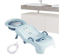 Chaise de Lavage de Cheveux pour | Recliner Shampooing Pliable pour | Appui Tête Inclinable Pour Lavage Bac Bébé Change Maison Garçons Filles De La Naissance À 10 Ans