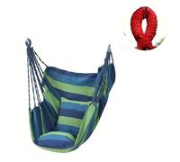 Chaise de lit suspendue facile à organiser avec 2 traversins et pack de rangement - Balançoire pour maison, jardin, nid, balcon, relaxation, siège de jardin, porche, chaise longue en rotin tissé