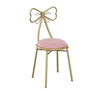 Chaise de maquillage avec dossier, tabouret de coiffeuse pour salle de maquillage, chambre à coucher et salon, tabouret élégant de station de maquillage (couleur : A)