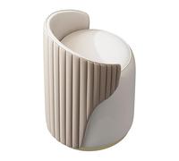 Chaise de maquillage avec dossier, tabouret pivotant à 360°, éponge hautement élastique pour chambre à coucher et salon, design confortable pour un usage personnel ou professionnel