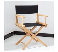 Chaise de maquillage pliable en bois massif - Chaise de directeur d'artiste portable pour artistes de maquillage - Outil de beauté professionnel et chaise de salon pour une utilisation en extérieur -