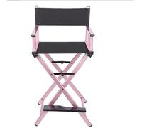 Chaise de maquillage portable en aluminium - Chaise de directeur pliable légère et robuste pour une utilisation facile