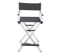 Chaise de maquilleur - Chaise de directeur pliable, design portable en aluminium, légère et pliable pour un transport facile, idéale pour les maquilleurs et les créatifs