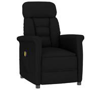 vidaXL Fauteuil de massage inclinable en microfibre Crème