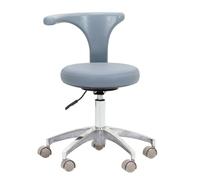 Chaise de médecin réglable Tabouret Dentaire médical Chaise de Dentiste avec accoudoir de Rotation Amovible à 360 degrés Chaise de Tabouret Assistant en Cuir en Microfibre, A1