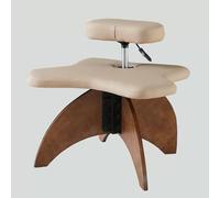 Chaise de méditation ergonomique à genoux avec coussin, hauteur réglable pour bureau, yoga, correction de posture, cadre en bois massif