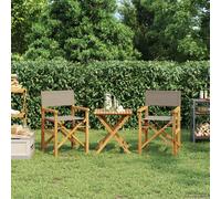 Chaise de Metteur en Scène Pliante Siège Jardin Camping Bois Teck Massif vidaXL