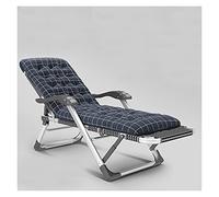 Chaise de patio inclinable, chaise zéro gravité, chaise Shiba en alliage d'aluminium, surface de lit élargie 52 cm, chaise de camping rembourrée, taille pliante 97 x 67 x 18 cm (couleur : blanc