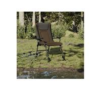 vidaXL Chaise de pêche avec accoudoir pliable Taupe