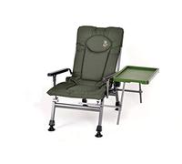 Chaise de pêche Carp F5R ST - Chaise de camping de luxe pour la pêche à la carpe - Avec table et hauteur supplémentaires