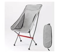 Chaise de Pêche Chaise De Camping Pliante Portable, D'extérieur en Forme Lune, Pliable for Randonnée Pique-Nique Pêche, Naturelle, Touristique