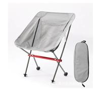 Chaise de Pêche Chaise De Camping Pliante Portable, D'extérieur en Forme Lune, Pliable for Randonnée Pique-Nique Pêche, Naturelle, Touristique