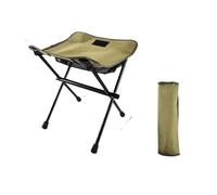 Chaise de pêche Chaise Pliante extérieure portative légère avec Sac Chaise Pliante extérieure en Aluminium Tabouret siège pêche Camping(Green)