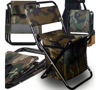 CHAISE DE PÊCHE PLIANTE, EXTENSIBLE, TOURISTIQUE AVEC UN CONTENEUR, CHAISE DE PÊCHE TOURISTIQUE PLIANTE CAMOUFLAGE, CHAISE DE CAMPING PREMIUM. CHAISE DE PLAGE, CHAISE DE JARDIN, TABOURET PLIANT, TABOU