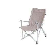 Chaise de pêche pliante extérieure en alliage d'aluminium, chaise plage loisirs, dossier tissu Oxford 600D, tabouret directeur Camping(Khaki)