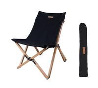 Chaise de Peche - Tabouret Pliant avec Dossier, avec Sac de Rangement, Facile à Démonter et à Nettoyer, Idéale pour la Plage, Les Pique-Niques et Les Voyages(Black)
