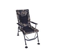 Chaise de pêche XL - Charge maximale : 150 kg - Avec accoudoirs - Chaise de pêche confortable avec accoudoirs et hauteur d'assise réglable (42 à 55 cm) - Chaise de camping avec assise extra large