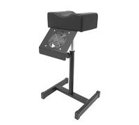 Chaise de pédicure avec aspiration de la poussière, tabouret professionnel réglable en hauteur, coussin ergonomique et pied en H stable, pour salon et maison, 45,7 à 66,77 cm, noir