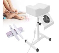Chaise De Pédicure Mobile, Repose-Jambes Repose-Pieds Aspirateur à Ongles Table De Pédicure Avec Repose-Pieds Tabouret Réglable En Hauteur 48-80CM Pour Salon De Beauté Studio De Manucure