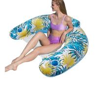 Chaise de piscine flottante - Canapé de piscine gonflable en PVC avec porte-tasse - Chaise flottante pour adulte - Canapé de piscine gonflable avec porte-tasse - Rampe d'eau spacieuse - Chaise de