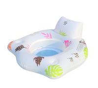 Chaise de piscine gonflable : siège de chaise longue flottante, construction robuste en PVC, confortable inclinable, porte-gobelet intégré, éclairage LED à changement de couleur | Beach Float d'été