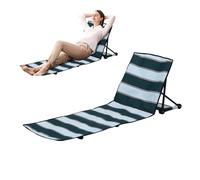 Chaise de plage allongée - Chaise imperméable pliable pour bronzer, chaise de pique-nique, chaise de pelouse, chaise de bronzage, chaise à dossier