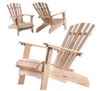 Chaise De Plage En Bois Naturel Kadax