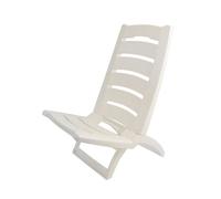 Chaise de plage en plastique blanc