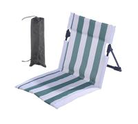 Chaise de Plage Fauteuil Pliant Rayé Relaxant avec Soutien Lombaire
