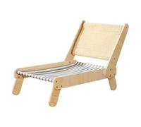 Chaise de plage Hamac pour chats, chats - Chaise en sisal naturel - Scratch Stuhl - Lit de plage 4 positions réglable et confortable pour le salon pour chats pour adultes