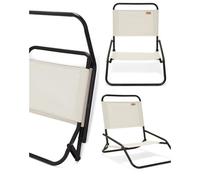 Chaise de PLAGE - LIVOO - Pliable - Acier thermolaqué - Polyester 600D - 1,9 kg