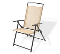 Chaise de plage pliante Long Beach, beige
