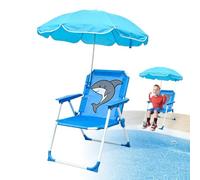 Chaise de plage pour avec parasol - Chaise de camping pour | Abat-jour avec parasol | Siège de sable résistant à l'usure Abat-jour pour piscine, terrasse, jardin, , pelouse
