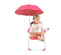 Chaise De Plage pour Enfant avec Parasol | Siège Sable Pliable - Fauteuil Portable Résistant Au Vent Et Sable pour Vacances Voyage Parc Camping Jardin Piscine Plage Détente en Plein Air
