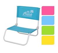 Chaise De Plage - Provence Outillage - Pliante - Bleu - 1 Personne - Dimensions 45x40x18/50cm Multicolore