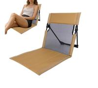 Chaise de plage surélevée Siège Inclinable Portatif sans Pieds