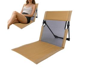 Chaise de plage surélevée Siège Inclinable Portatif sans Pieds
