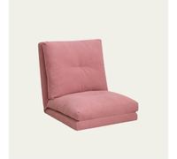 Chaise de plancher avec support arrière, canapé paresseux, chaise de canapé salon avec support arrière, chaise de jeu au sol pliante, parfaite pour lire le jeu méditant rose-65 * 60 * 70cm LWX
