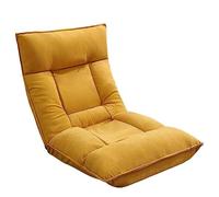 Chaise de plancher réglable à 5 positions en intérieur, chaise de canapé de jeu rembourré plié avec support arrière, lit de couchage rembourré, chaise de méditation, parfait pour le salon, chambre,